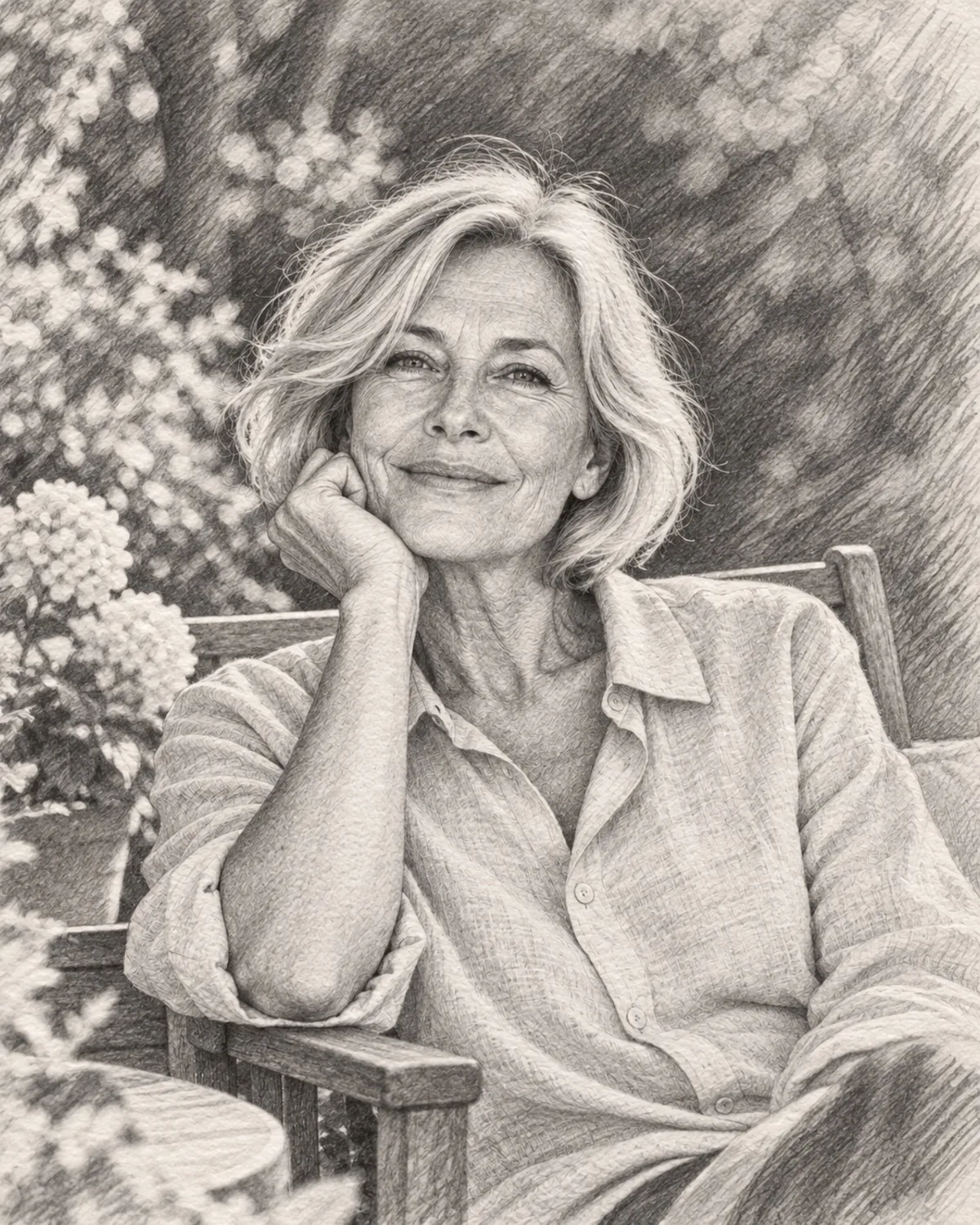 Redraw your photo in pencil, charcoal, oil or watercolour.